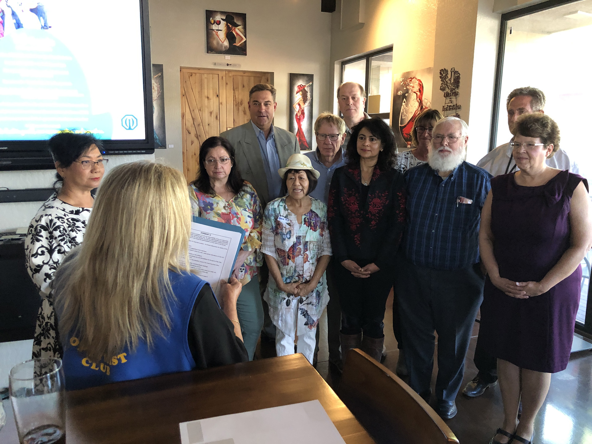 Six women and five men swearing in as Board Members for the 2021-2022 season 